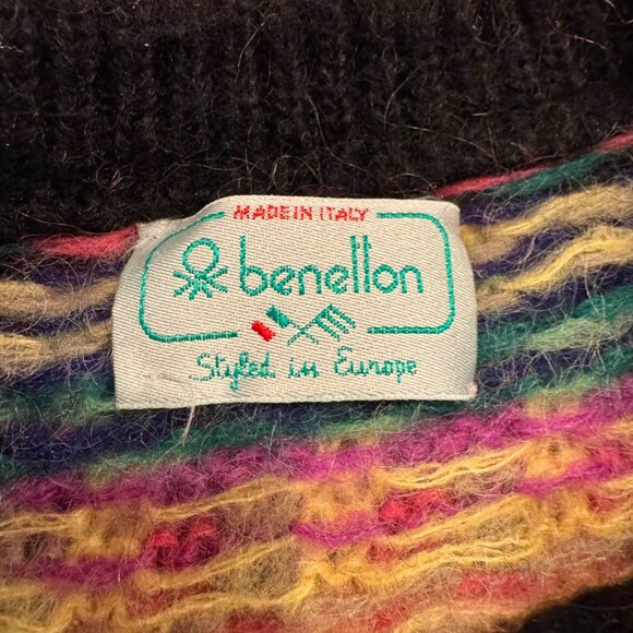 Vintage Benetton Mohair Wool Sweater – Made in Italy - Picture 4 of 6